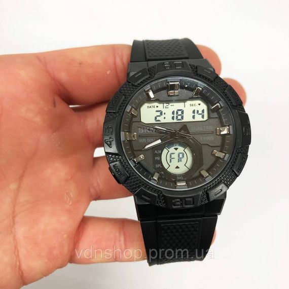 Водонепроницаемые наручные часы для военных спорта SKMEI, Мужские круглые спортивные часы SL-82 | Зображення 6