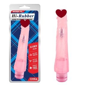 Вибратор реалистичный на батарейках Chisa Hi-Rubber, розовый sexstyle