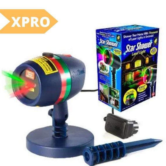 Новорічний лазерний проектор Star Shower Motion № F8-146 RGB синій (30) ( GR- 64_268) | Зображення 1
