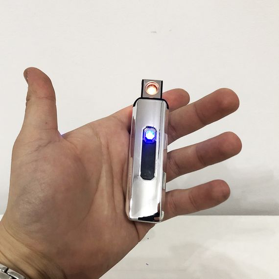 Запальничка електрична, спіральна сенсорна електрична запальничка usb. TM-862 Колір: срібний