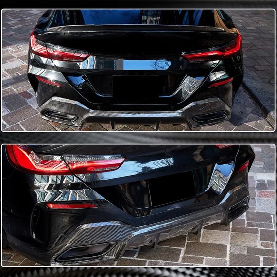 Дифузор заднього бампера V2 (для G16 M-Sport, Карбон) для BMW 8 cерія G14/G15/G16 2018- рр | Зображення 4