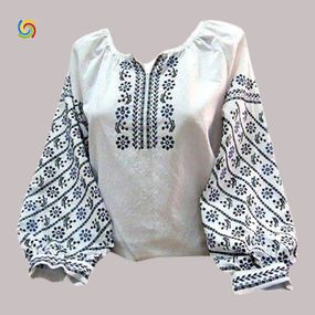 Рубашка Украинская вышиванка  444287311 цвет белый размер XXL/3XL