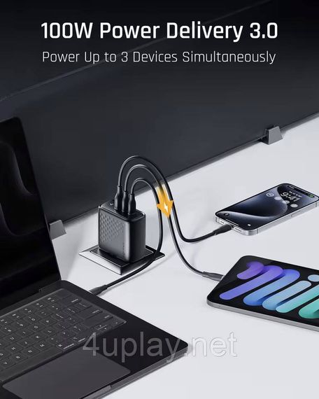 Зарядний пристрій VOLTME Revo 100W GaN III для швидкого заряджання | Зображення 4