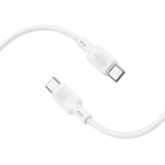 Дата кабель Borofone BX113 Lenny Type-C to Type-C 60W (1m) White | Зображення 3