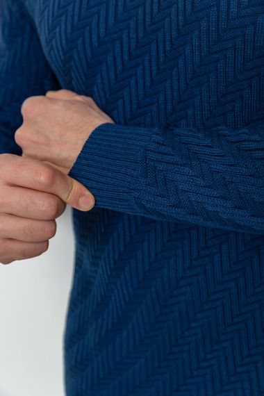Гольф чоловічий, колір синій, 161R696 | Зображення 4