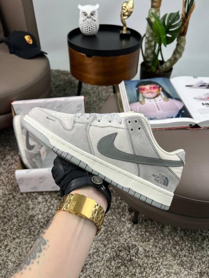 Чоловічі кросівки SB  Dunk  Low x The North Face Grey White  , В'єтнам 45 28.5-29 см | Зображення 4