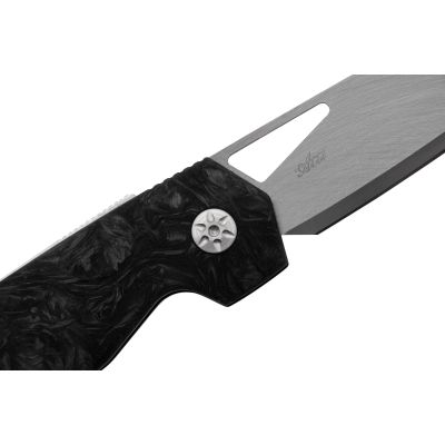 Нож Maserin W1 Tungsteno, карбід вольфрама, fat carbon, чорний (373/WTN) | Зображення 3