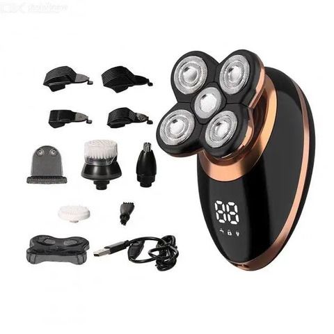Бритва 5 в 1 VGR V-316 Водонепроницаемая Аккумуляторная С LED дисплеем | Зображення 4