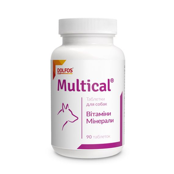 Витамины для взрослых собак Dolfos Multical 90 табл