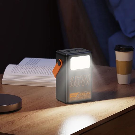 Портативний ЗП Power Bank Hoco J110A Powerful PD65W 60000 mAh Black | Зображення 4