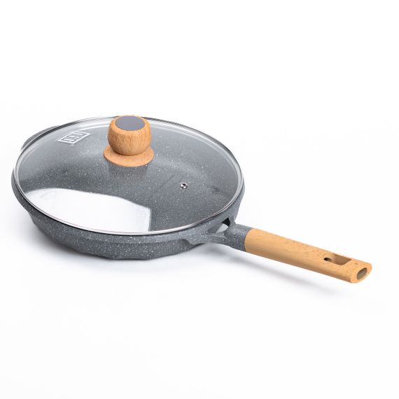 Алюминиевая сковорода 2,8 л с мраморным антипригарным покрытием Ø 28 см серая MGC HP-4-425G | Зображення 3