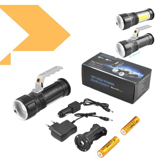 Переносний ліхтар із функцією zoom, Police, S912-XPE+COB (47127-912_288) | Зображення 1