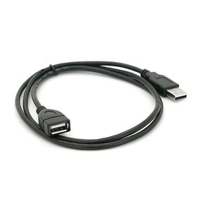 Удлинитель USB 2.0 AM/AF, 1.0m, черный Q250