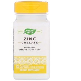 Микроэлемент Цинк Nature's Way Zinc Chelate 30 mg 100 Caps NWY-41091