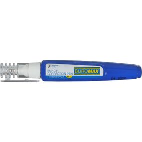 Коректор-ручка 8 мл BM.1031 BUROMAX, емульсійна основа, металевий наконечник (4823078958044)