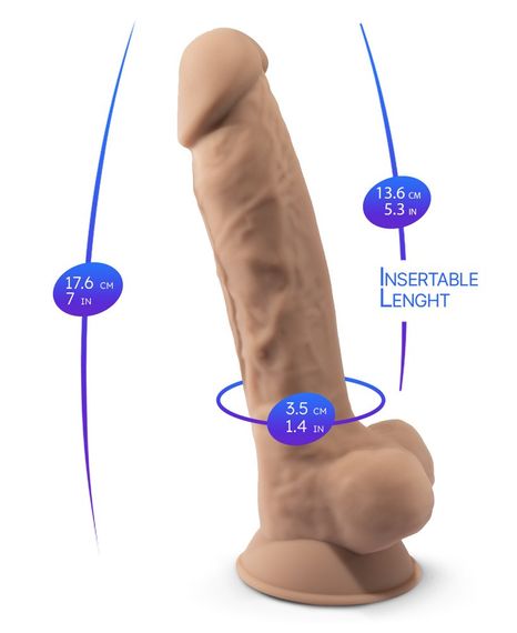 Фалоімітатор - SilexD Realistic Dildo 7" Sex Aura | Зображення 5