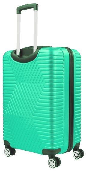 Малый пластиковый чемодан на колесах 45L GD Polo cалатовый | Зображення 1
