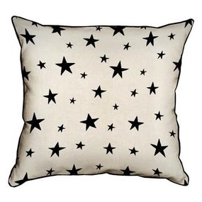 Подушка с мешковины Звезды 45x45 см (45PHB_UNI004_WH)