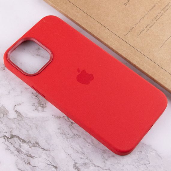 Чехол Silicone case (AAA) with Magsafe and Animation для Apple iPhone 12 Pro Max (6.7") Красный / Red | Зображення 6