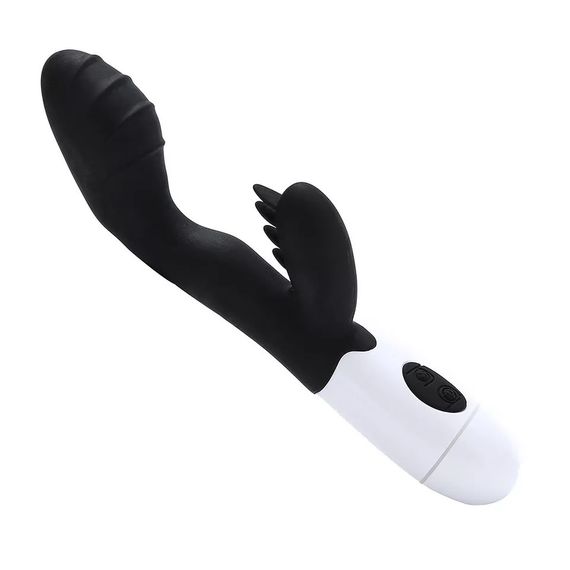 Вагинально клиторальный вибратор (USB, черный) | Зображення 1
