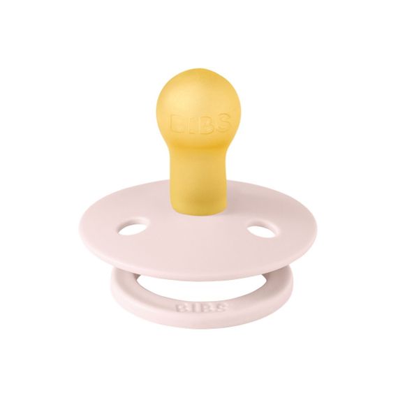 Соска пустушка BIBS Polka Colour Latex кругла 0-6 міс Ivory / Black | Зображення 1