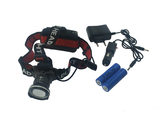 Универсальный налобный LED фонарь на голову для рыбалки Police BL-T07-T6 аккумуляторный | Зображення 2
