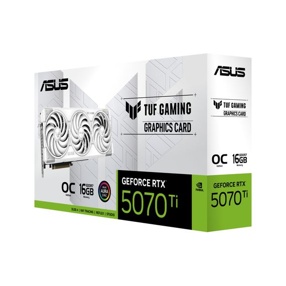 Видеокарта ASUS GeForce RTX5070 Ti 16GB TUF OC WHITE GAMING (TUF-RTX5070TI-O16G-WHITE-GAMING) | Зображення 8