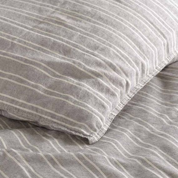 Комплект постільної білизни SoundSleep Stonewash TOMMY DARK сірий євро | Зображення 2