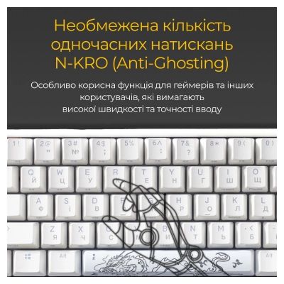 Клавиатура Ducky One 3 SF Cherry MX Brown RGB UA USB White (DKON2167ST-BUAPXPWWWSC1) | Зображення 3