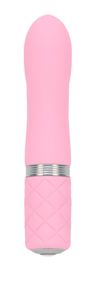 Розкішний вібратор PILLOW TALK - Flirty Pink з кристалом Swarovski, гнучка головка