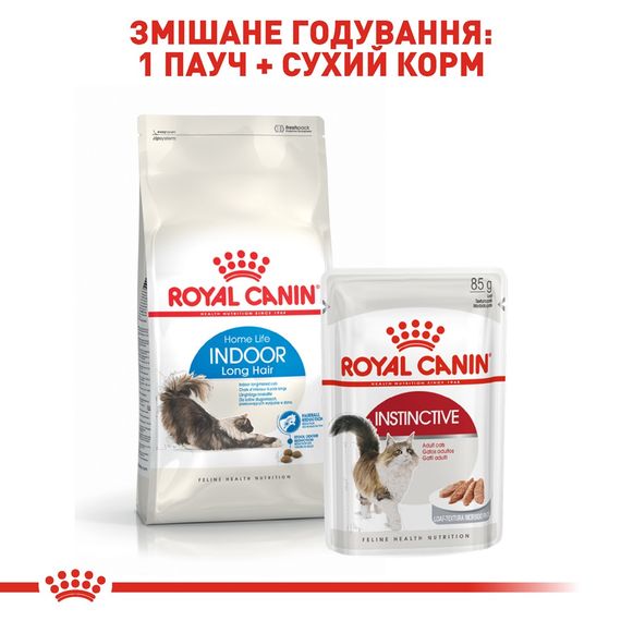 Сухий корм для довгошерстих котів, що живуть у приміщенні Royal Canin Indoor Long Hair, 400 гр | Зображення 5