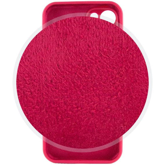 Чохол Silicone Case Full Camera Protective (AA) для Apple iPhone 15 (6.1") Червоний / Rose Red | Зображення 4