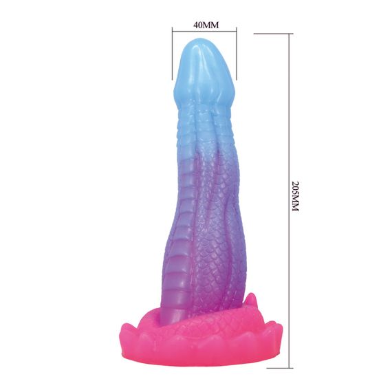Фалоімітатор Power Monsters Void Python – 20.5 cm Rippled Monster Silicone Dildo Sex Aura | Зображення 6