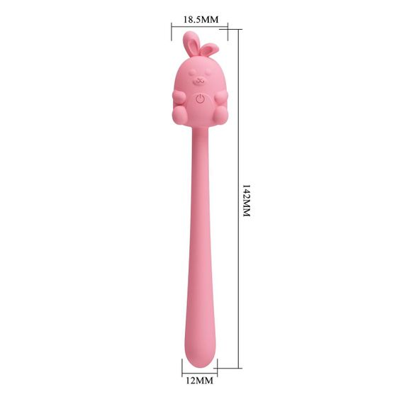 Вібратор CUTE BUNNY, Flirting Stick, 7 vibration functions, Magnetic USB charging Sex Aura | Зображення 7