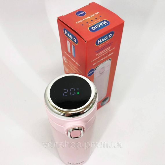 Термос з інтелектуальним дисплеєм температури MG-1047P 400 мл, Термос для питної води туристичний UQ-69 | Зображення 4