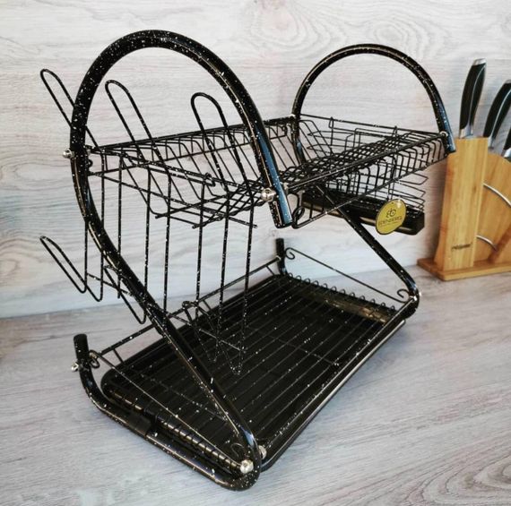 Сушарка настільна 2-х ярусна Edenberg EB-2109M-Black 26х41х56 см чорна