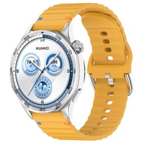 Силіконовий ремінець Wavy для Smart Watch 20mm Dark Yellow