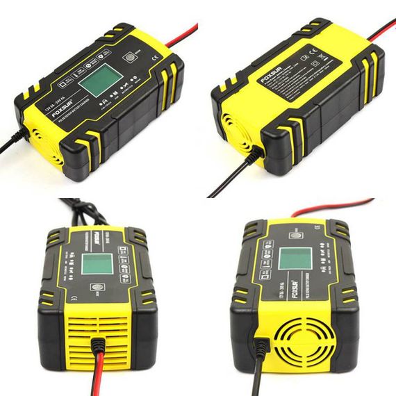 Зарядний пристрій FOXSUR 12V 8A для автомобільного акумулятора з автоматичним режимом роботи (43220-F8a_613) | Зображення 1