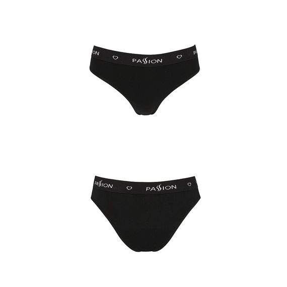 Трусики-сліпи з бавовни та еластаном Passion PS004 PANTIES S, black | Зображення 4