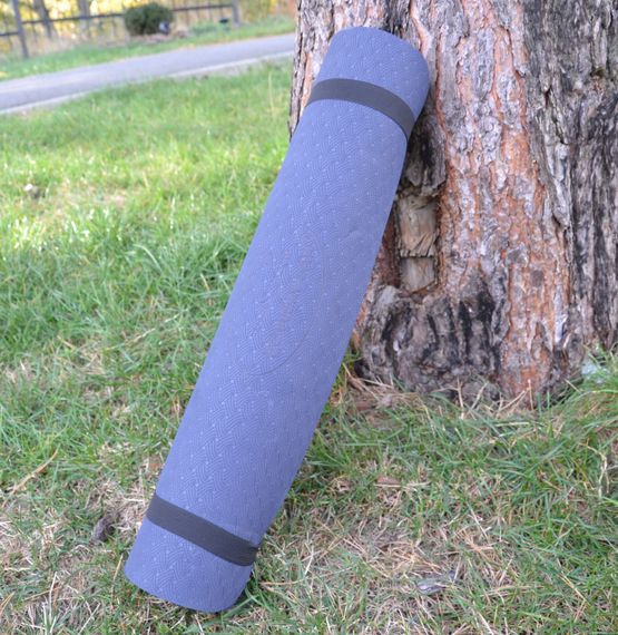Килимок для йоги та фітнесу PowerPlay 4150 TPE Premium Performance Mat Синій (183x61x0.6) | Зображення 5