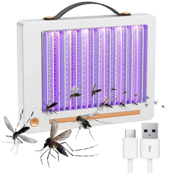 Електрична лампа від комарів Electric Shock, знищувач комах, заряджання від USB