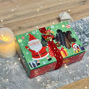 Подарунковий новорічний набір пастили «Тепло зимових свят» (три види пастили), 650 г