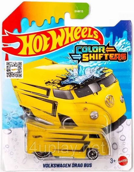 Hot Wheels Color Shifters Volkswagen Drag Bus Машинка Хот Вілс Фольксваґен, що змінює колір