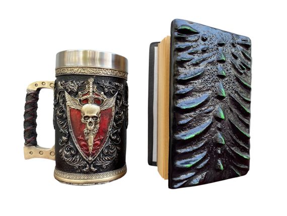 Подарунковий набір Кухоль 3D Крилатий Череп і Блокнот 3D «Око Лісового Дракона» | Зображення 1