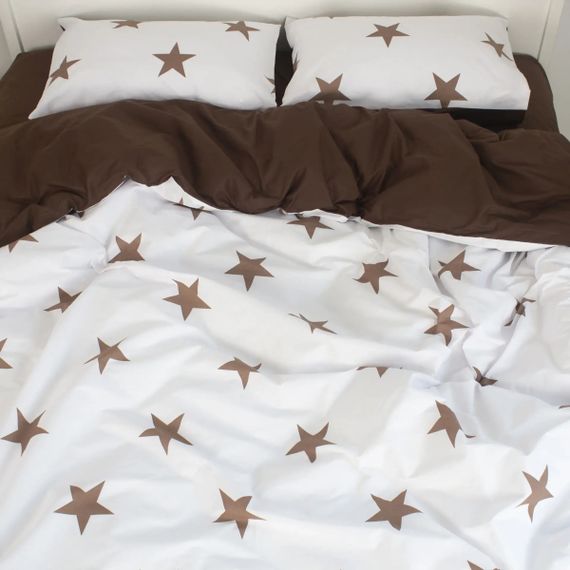 Постільна білизна двоспальне ТЕП Happy Sleep Chocolate Stars 2-03795_35954 210х175 см | Зображення 1