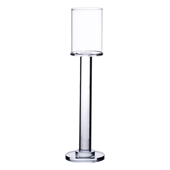 Подсвечник стеклянный на ножке 8×31 см подсвечник бокал декоративный прозрачный HP-4-43S
