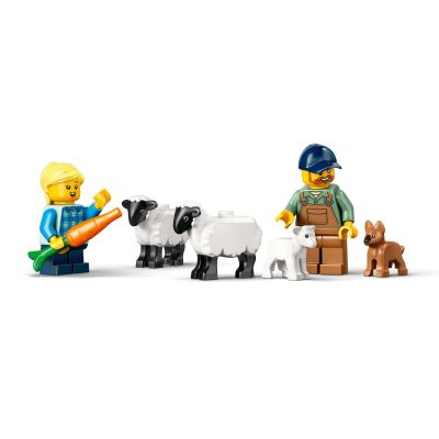 Конструктор LEGO City Червоний фермерський трактор із причепом і вівцями (60461) | Зображення 5
