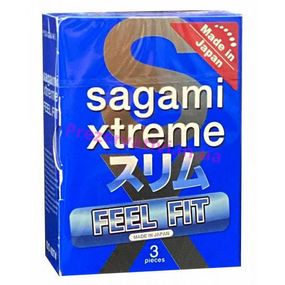 Супертонкие латексные презервативы Sagami Xtreme Feel Fit (цена за упаковку 3 шт.) Sex Aura