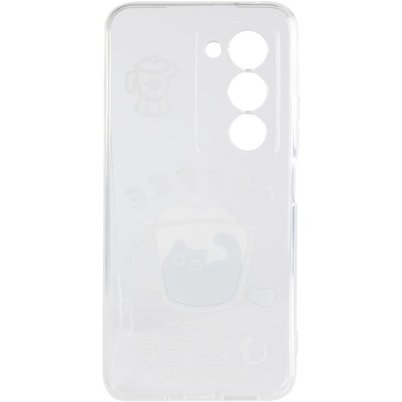 Чохол TPU Clear Joy для Xiaomi Redmi 15 4G (Global) / 5G Coffee | Зображення 2