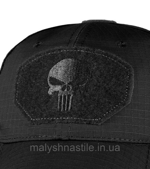 Бейсболка літня «Каратель» Punisher чорний | Зображення 1